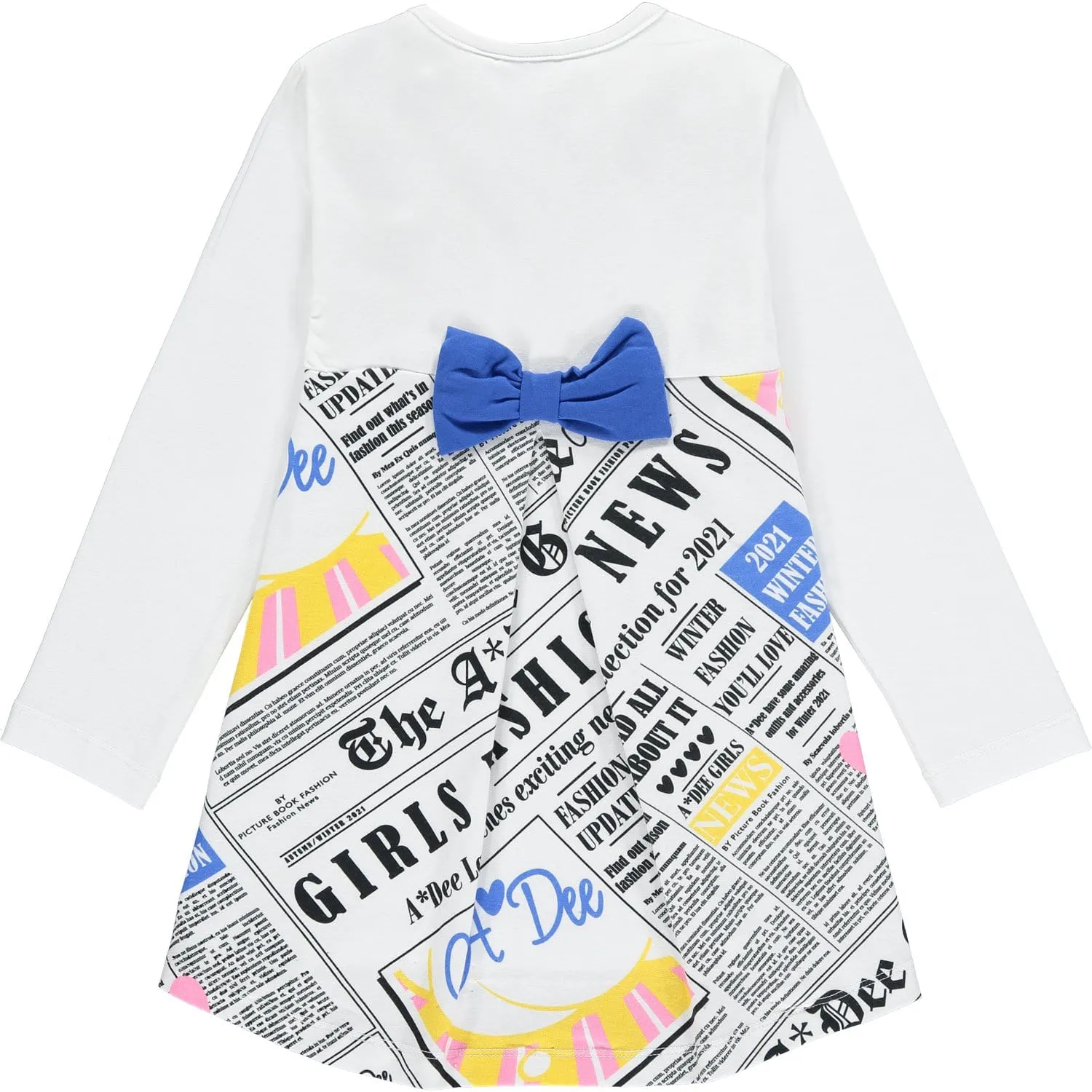 A DEE - Newspaper Back Legging Set - White