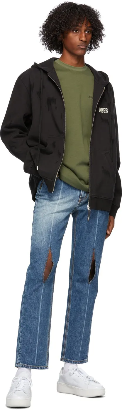 ADER error Blue Collage Pollshing Jeans