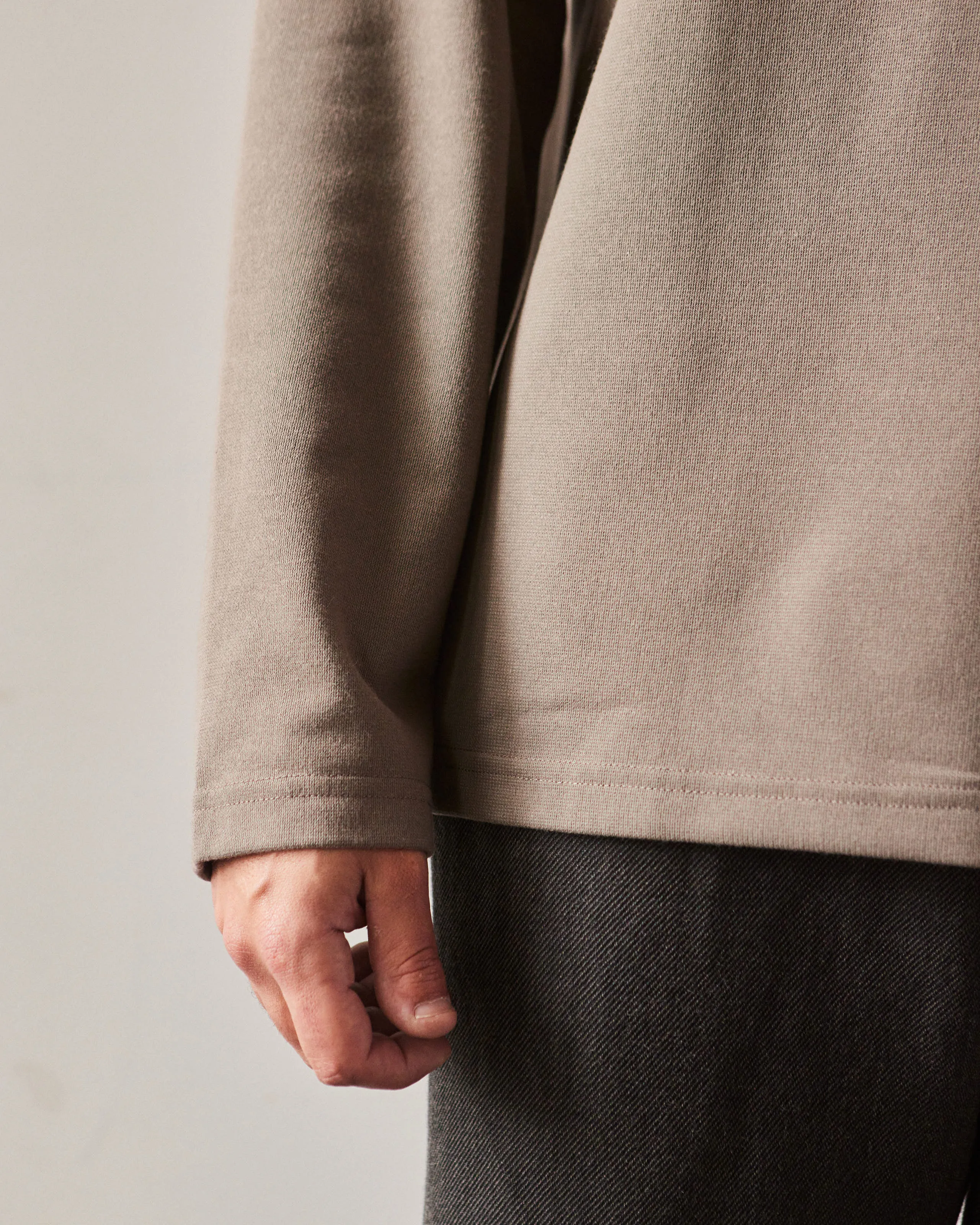Arpenteur Orlo L/S Tee, Warm Grey