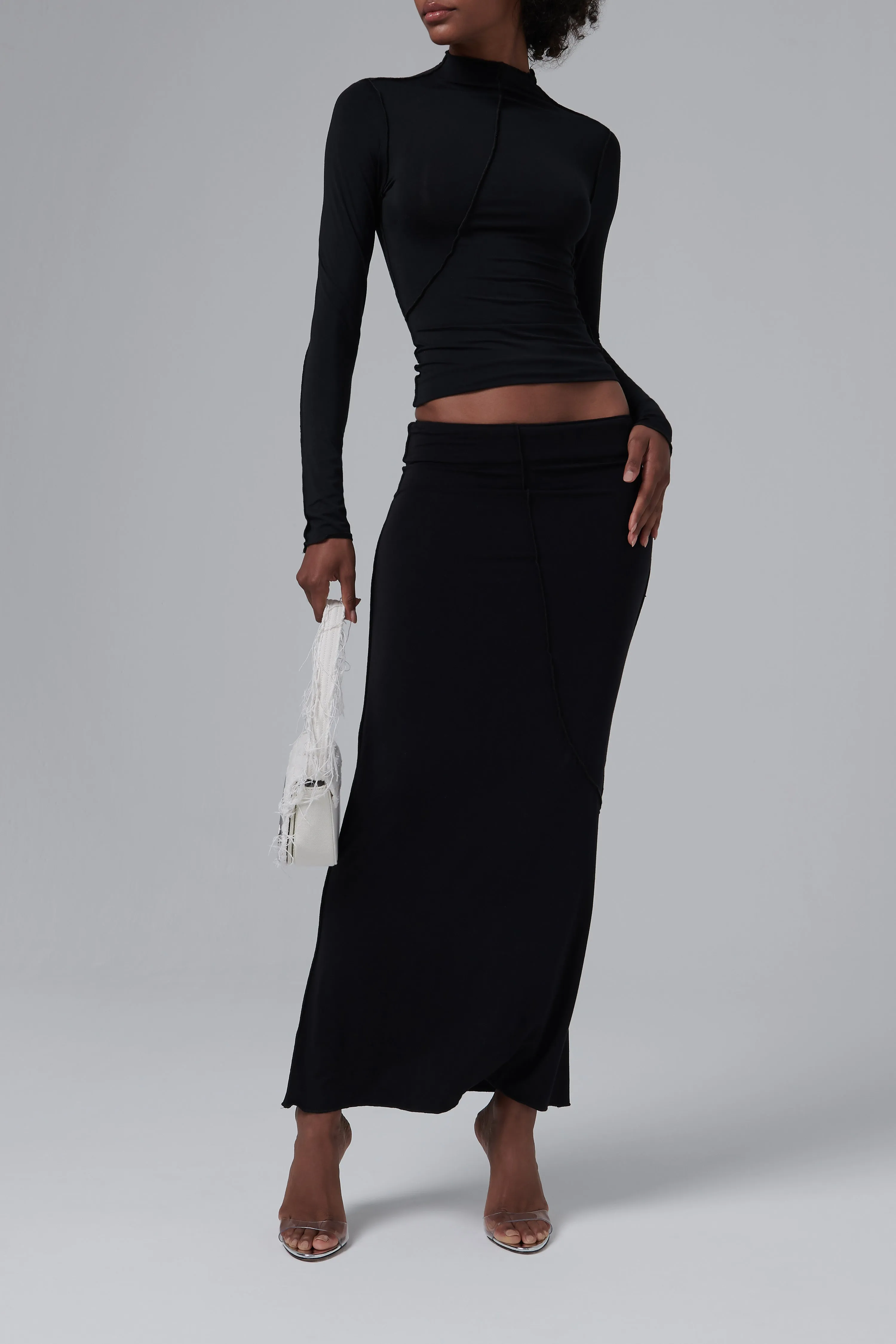 Black Vana Maxi Skirt