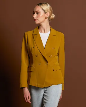 Brightside Structured Blazer Chartreuse