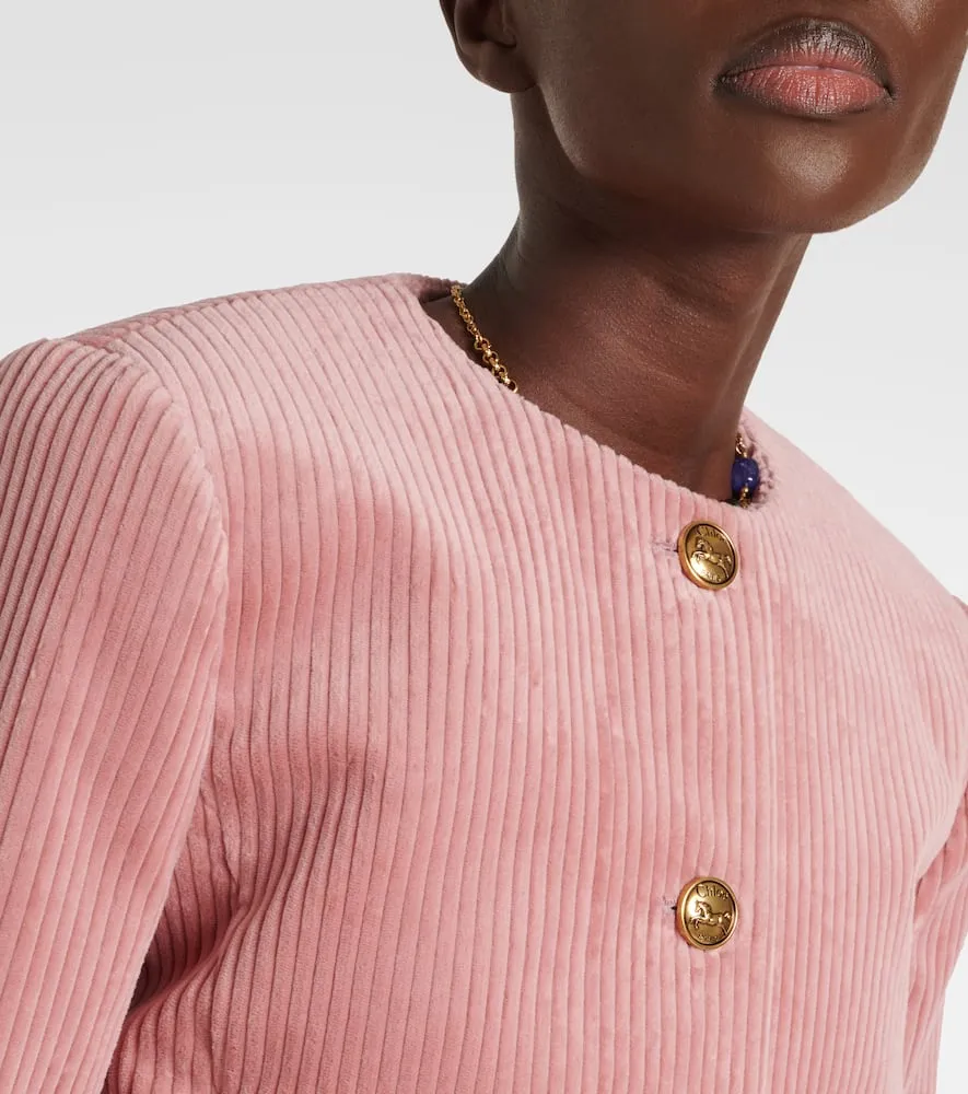 Chloe Cotton velvet corduroy jacket