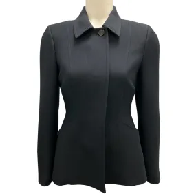 Christian Dior Black Structured Wool Jacket