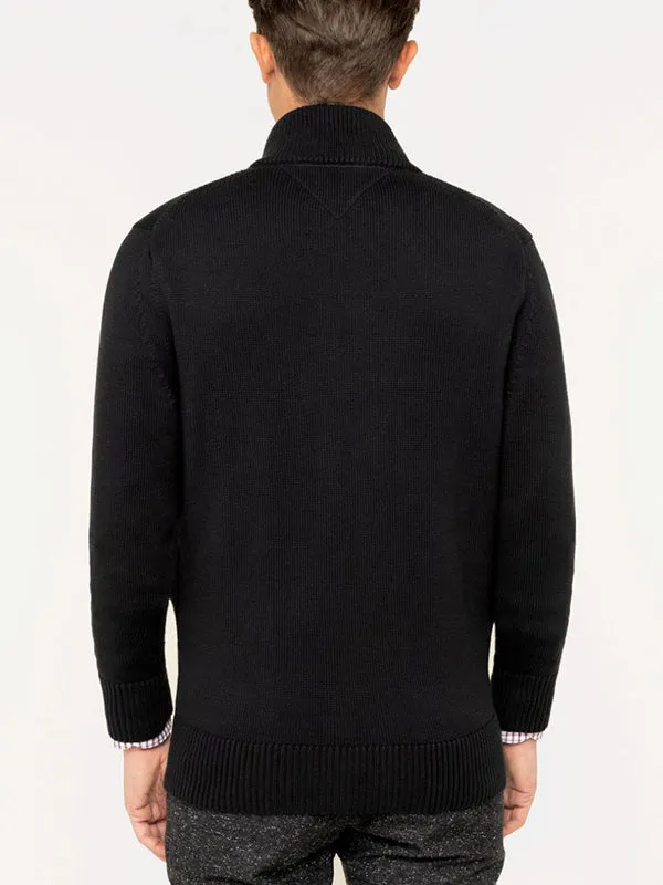 Chunky Cotton Zip Through