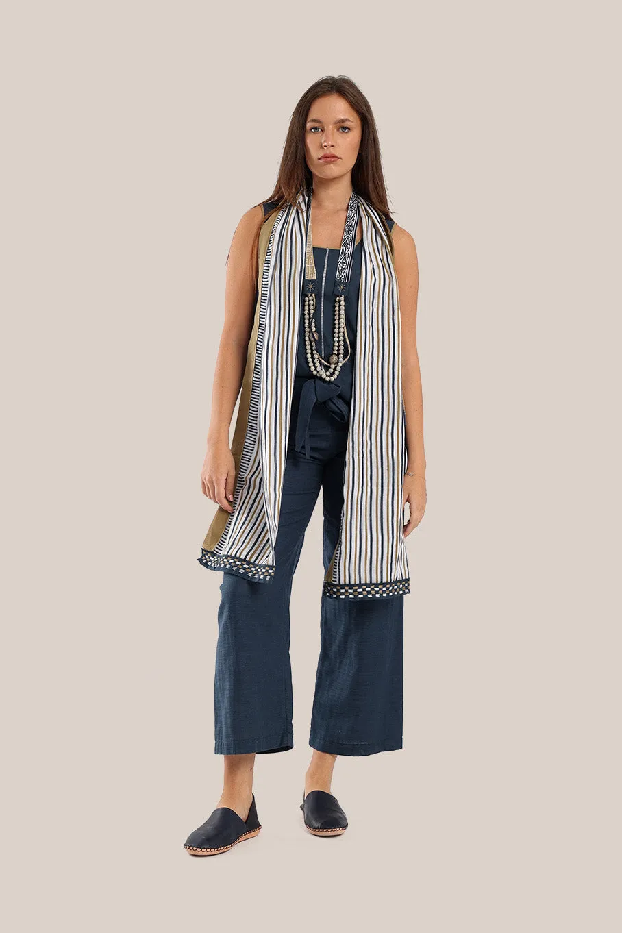 Cotton straight legged pants