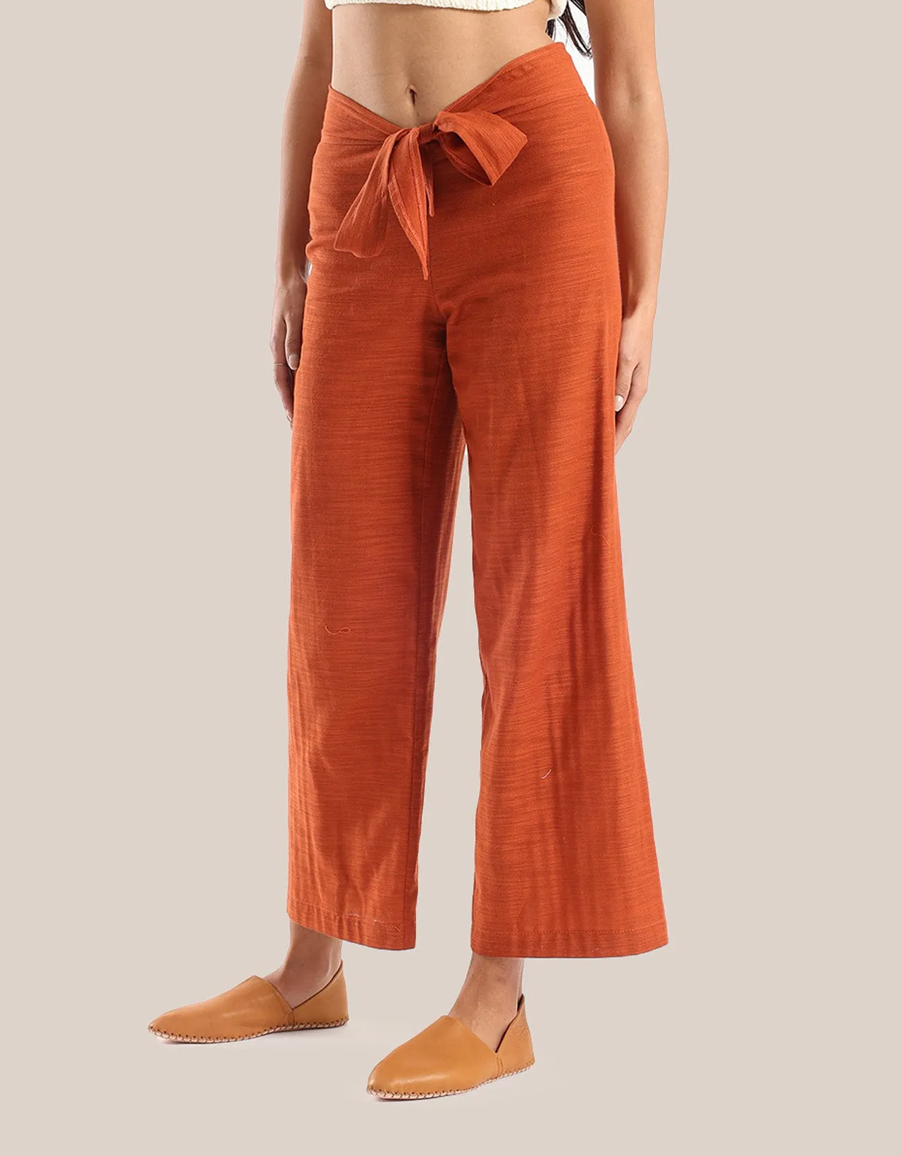 Cotton straight legged pants