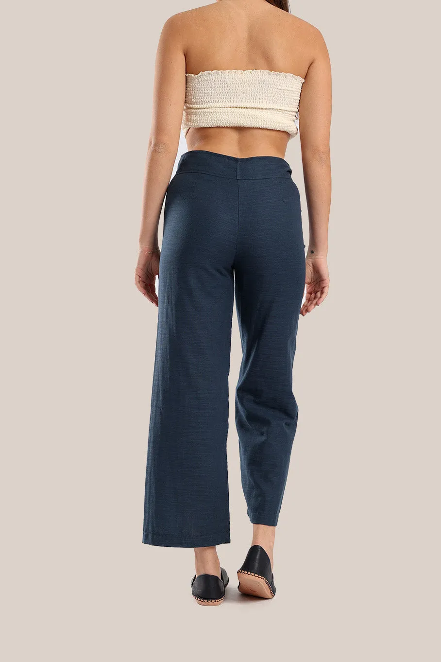 Cotton straight legged pants