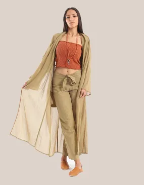 Cotton straight legged pants