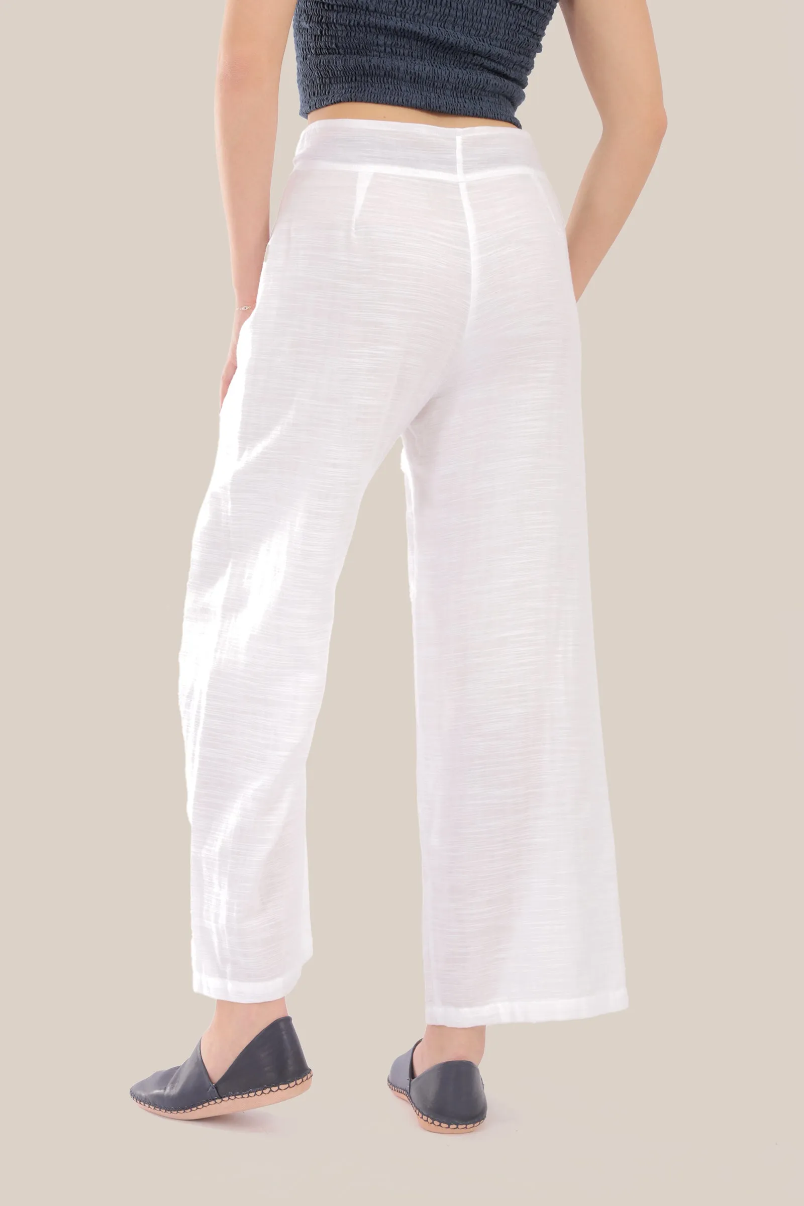 Cotton straight legged pants
