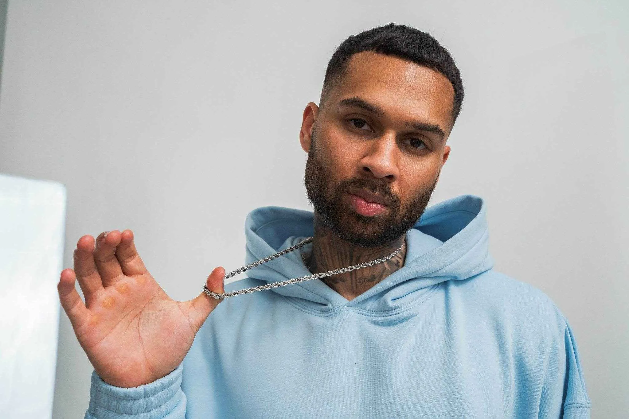 Dada Supreme All Over Zip Hoodie Baby Blue