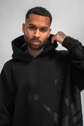 Dada Supreme Big Logo Heavy Hoodie Black Ton in Ton