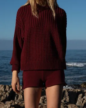 Delčia Chunky Knit Sweater - Hellebore Sweater