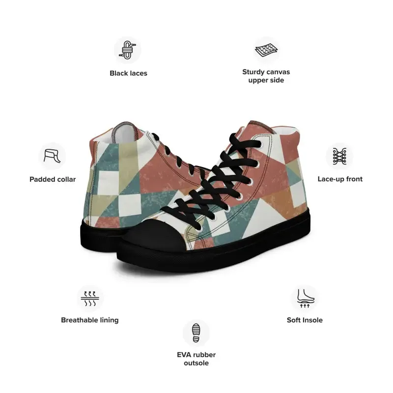 Dipaliz Geometrical Canvas High Tops