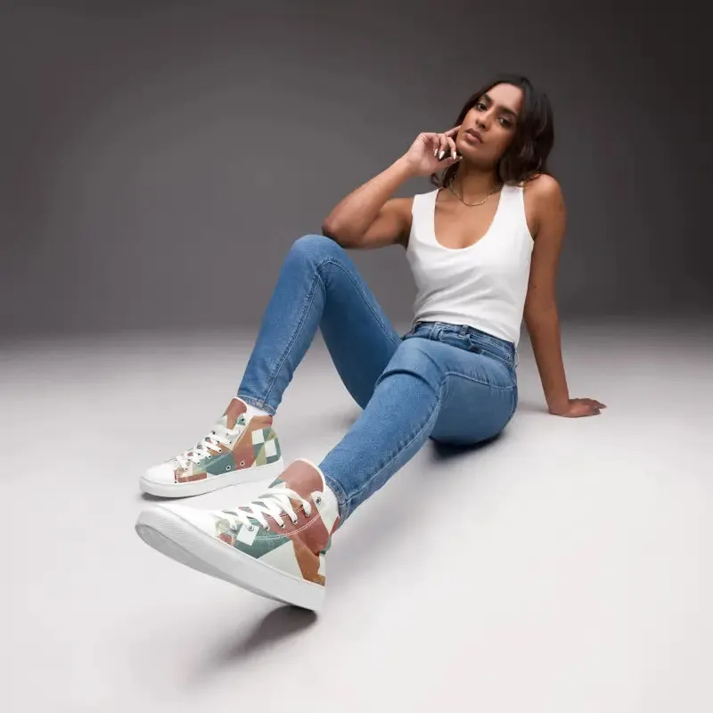 Dipaliz Geometrical Canvas High Tops