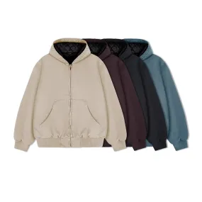 Dyed Washed Hooded Jacket