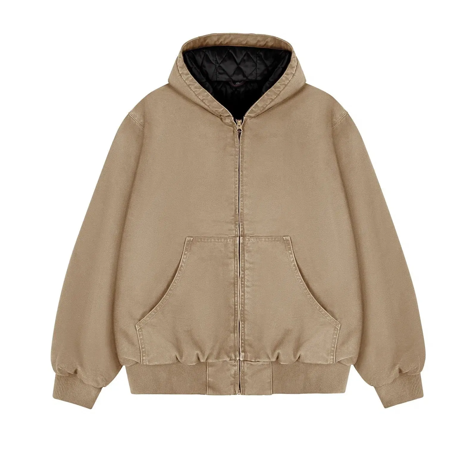 Dyed Washed Hooded Jacket