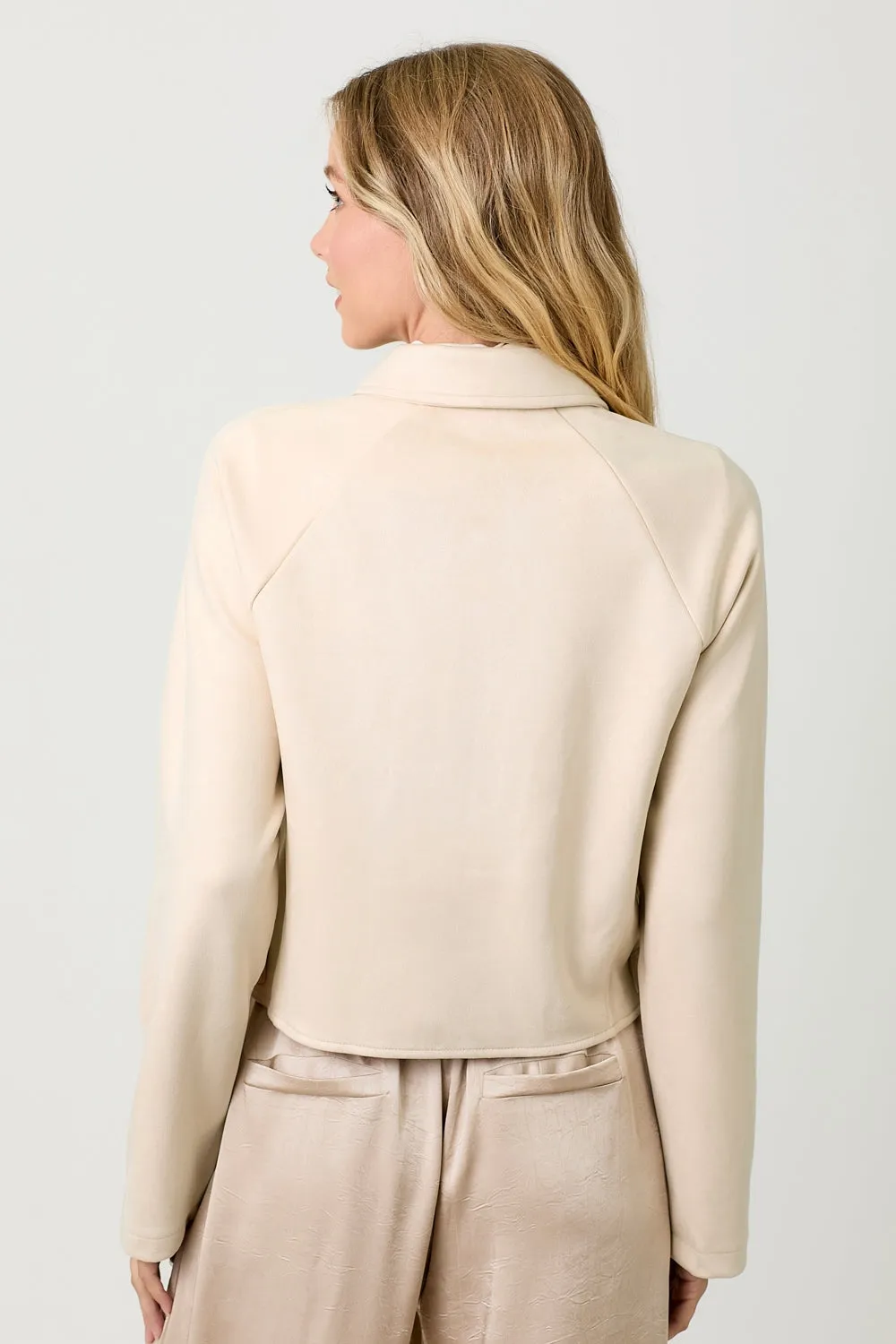 Faux Fur & Suede Crop Jacket - FINAL SALE