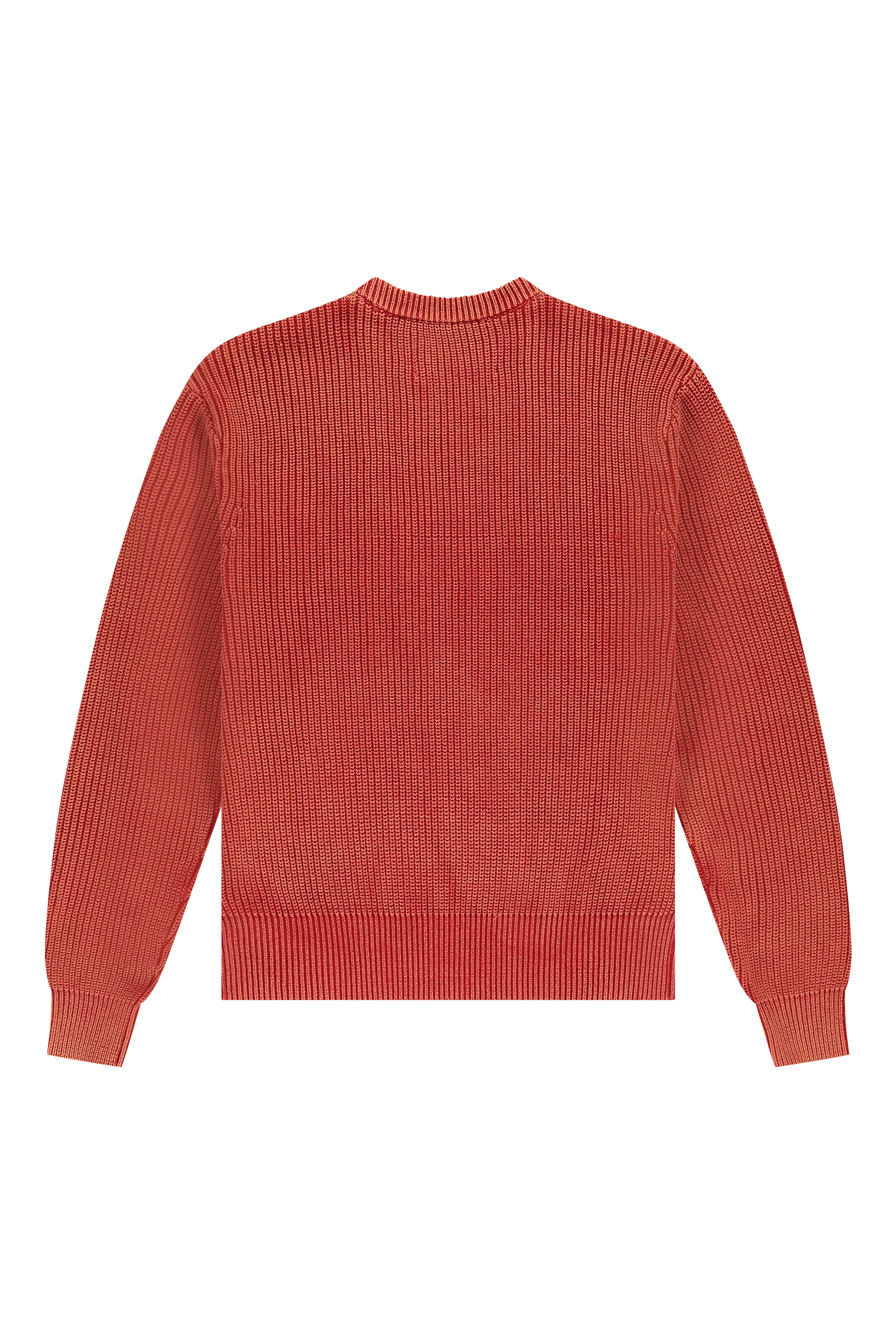 Fisherman Rib Knit Crewneck Barbados Cherry