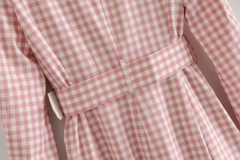 GINGHAM BLAZER