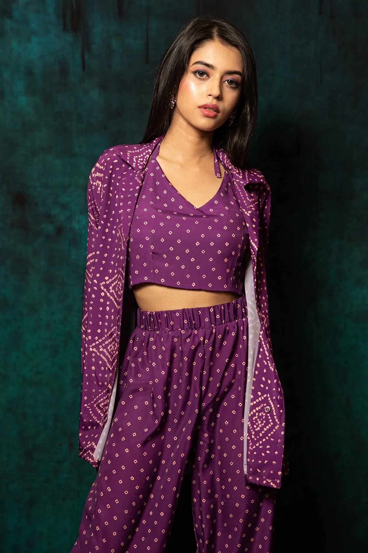Indie- 3 piece set cami shirt and pants