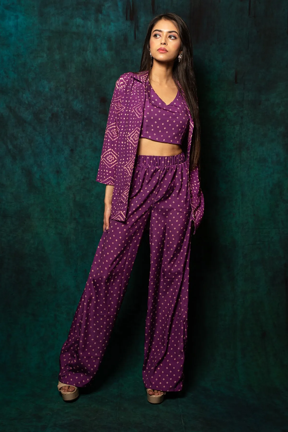 Indie- 3 piece set cami shirt and pants