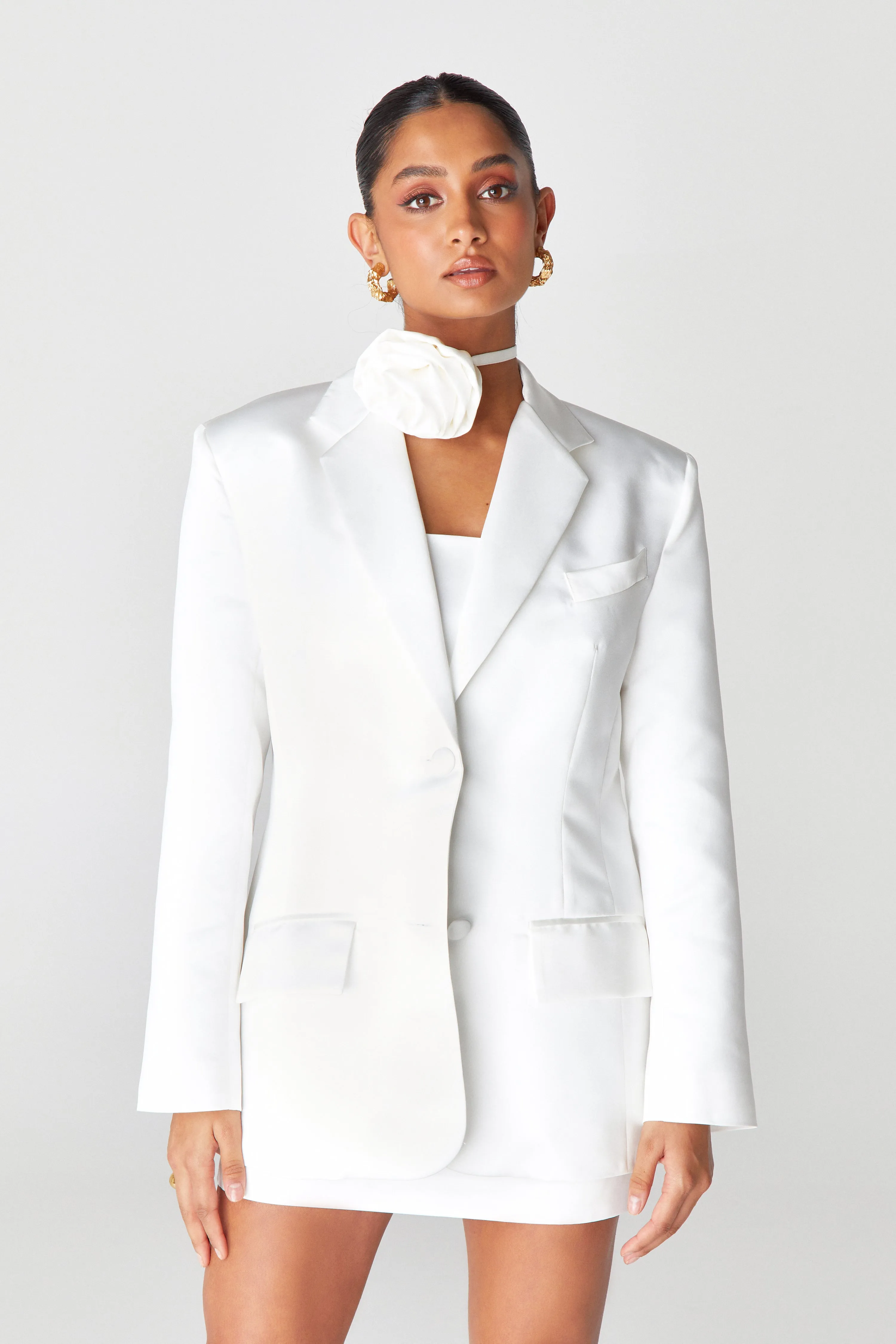Ivory Oversized Blazer