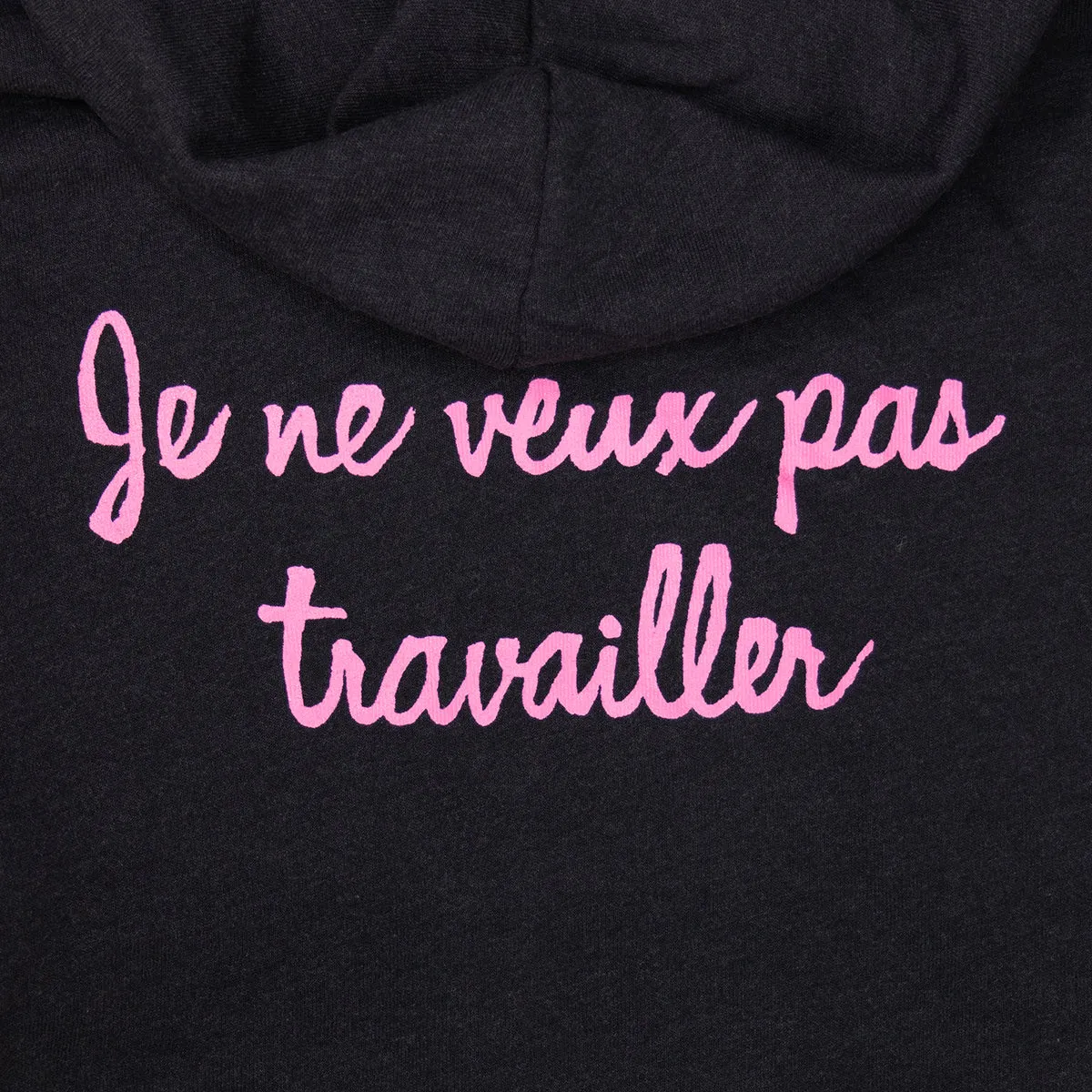 Je ne veux pas travailler | Hoodie - Black Heather