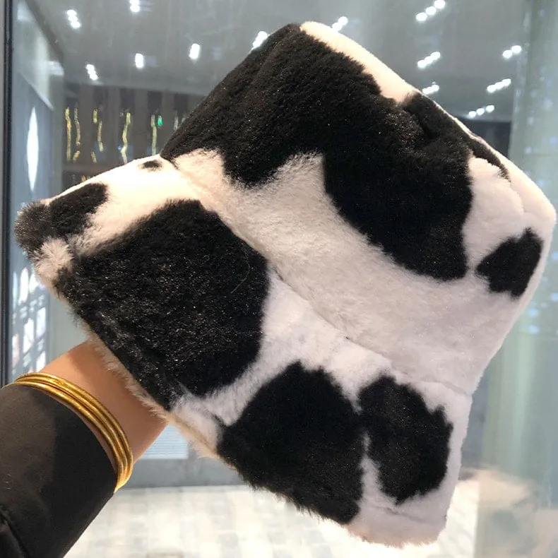 Kawaii Milk Cow Fisherman Caps