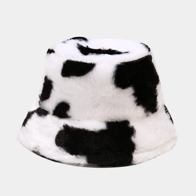 Kawaii Milk Cow Fisherman Caps