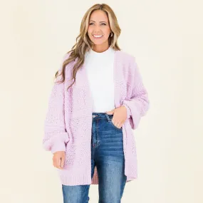 Keepin' Cozy Cardigan, Lavender