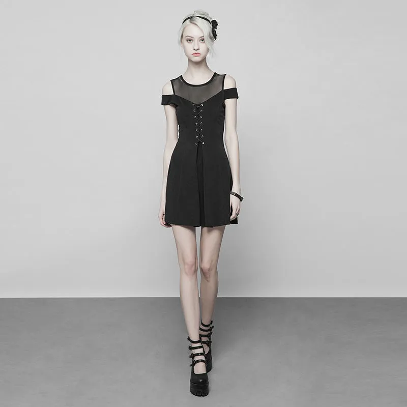 Knitted Mesh Strapless Dress OPQ-367LQF
