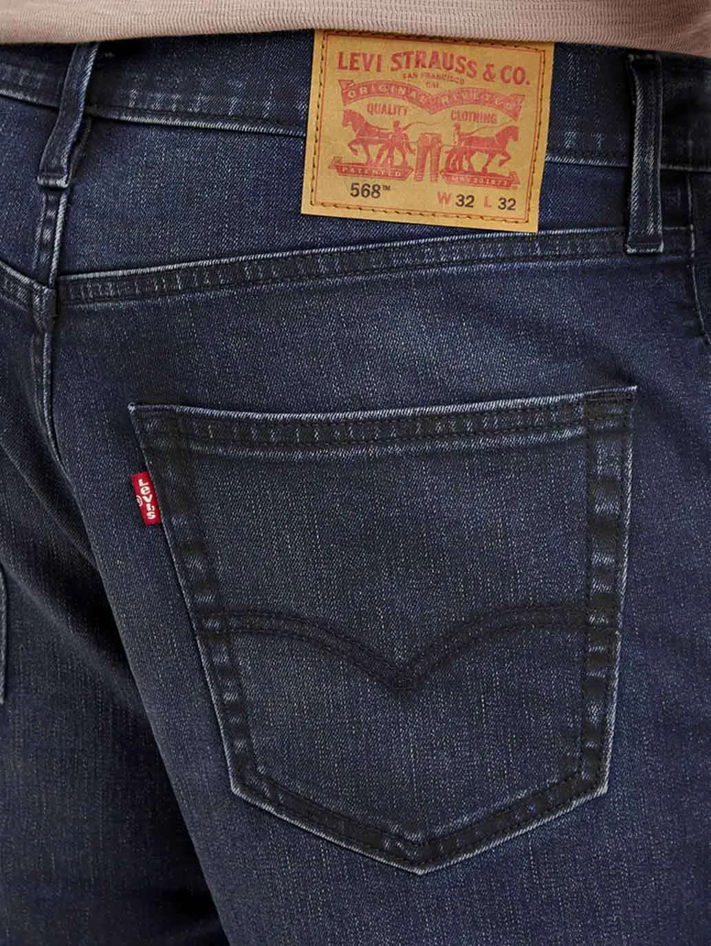 Men's 568 Loose Fit Navy Jeans