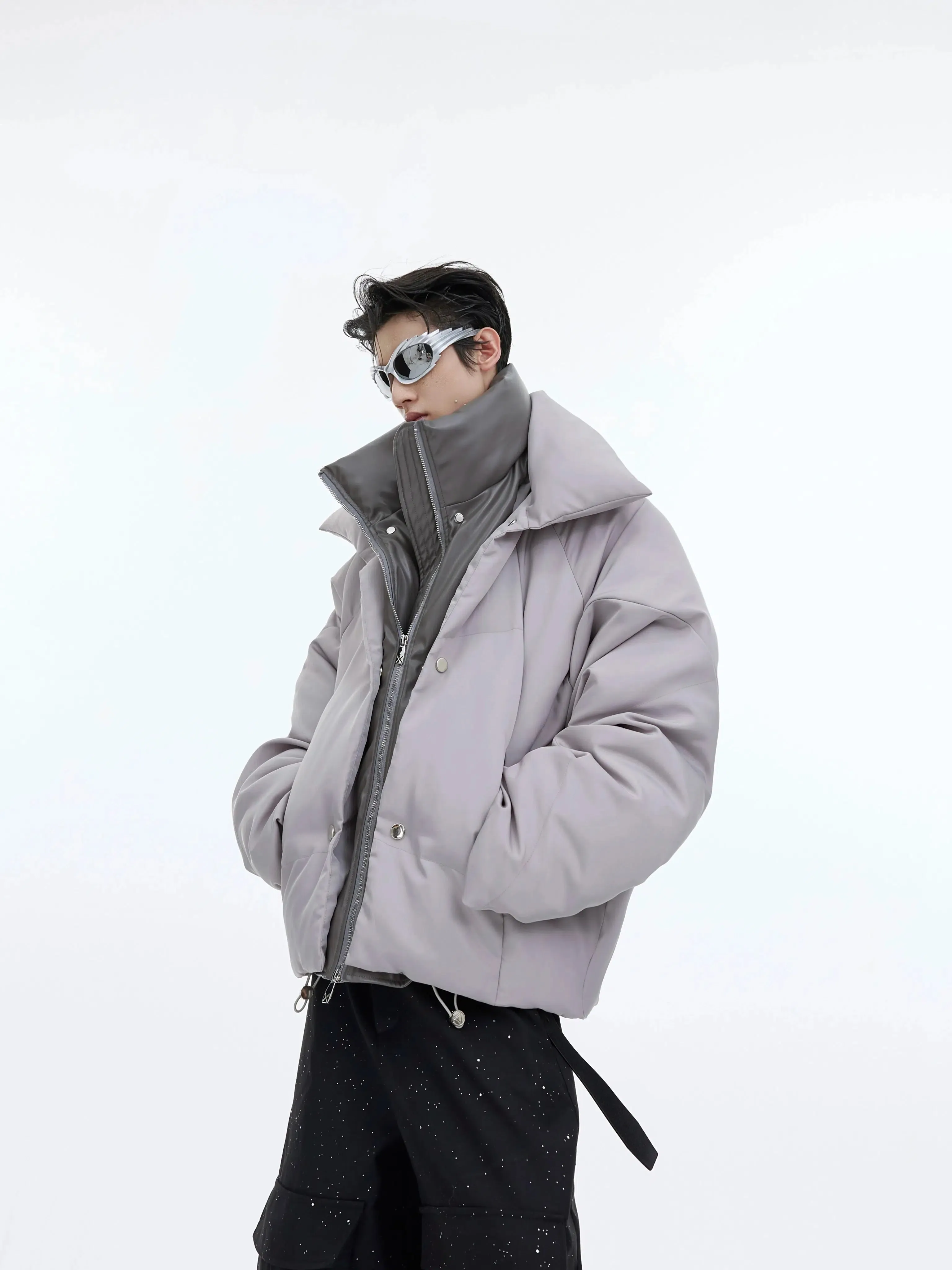 Metal Buttons Double-Layer Jacket