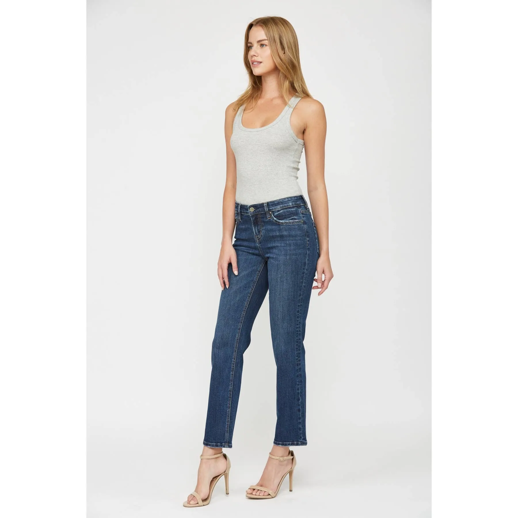 MID RISE STRAIGHT JEANS