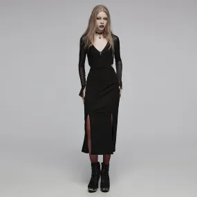 Minimalist color contrast dress OPQ-1445LQF