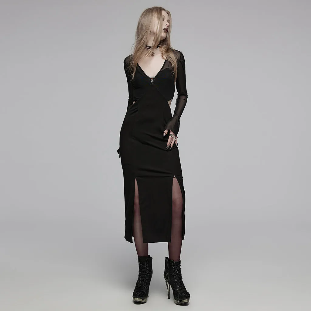Minimalist color contrast dress OPQ-1445LQF