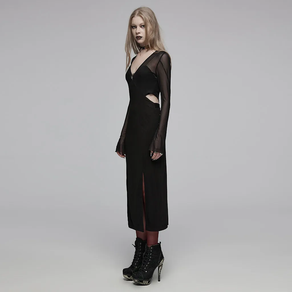 Minimalist color contrast dress OPQ-1445LQF