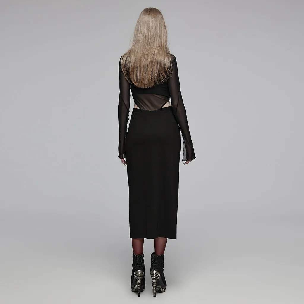 Minimalist color contrast dress OPQ-1445LQF