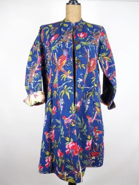 Nehru Coat Tropical Blue