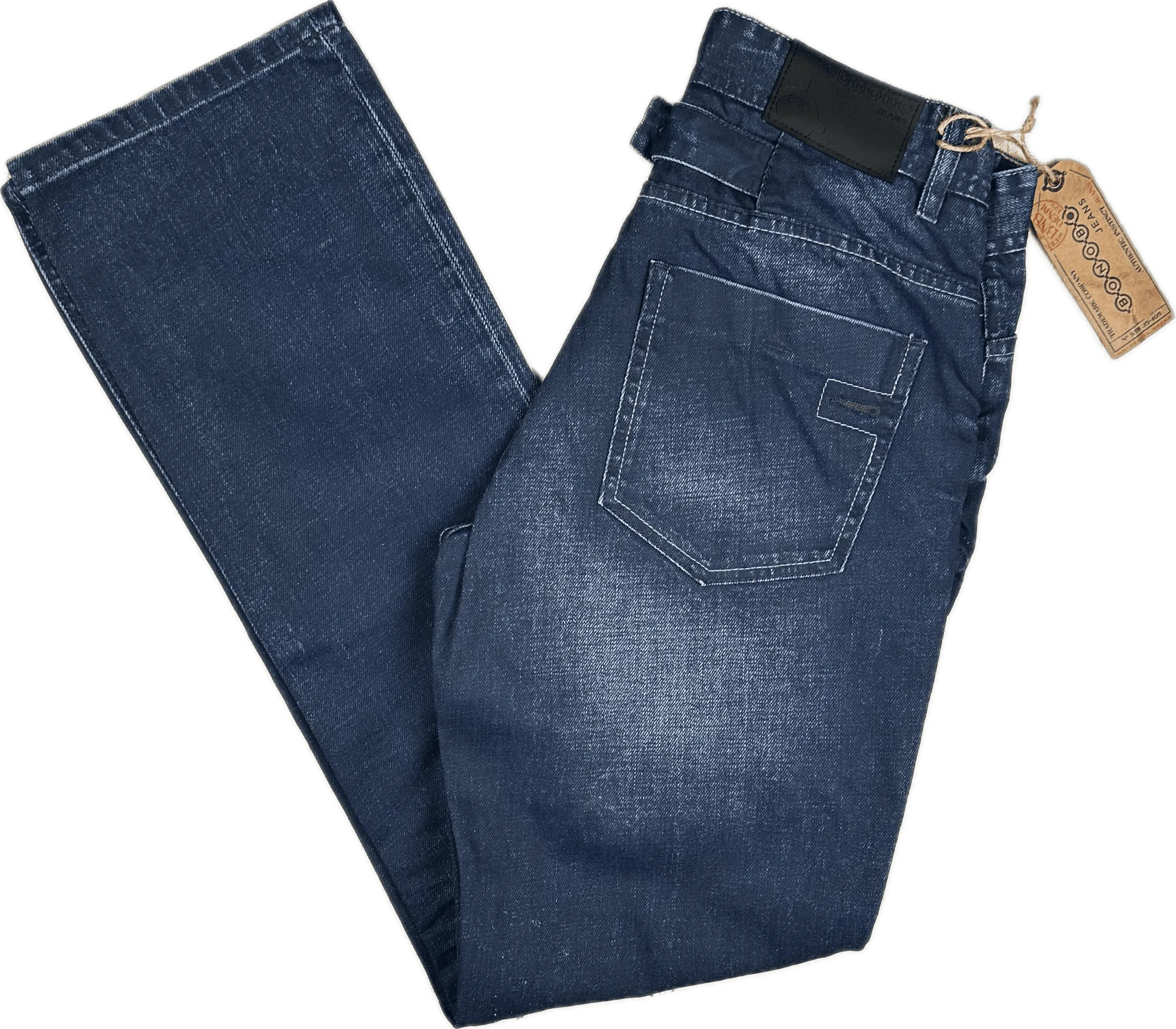 NWT - Bonobo Jeans Mens Straight 'Tech Life'  Denim Jeans - Size 30