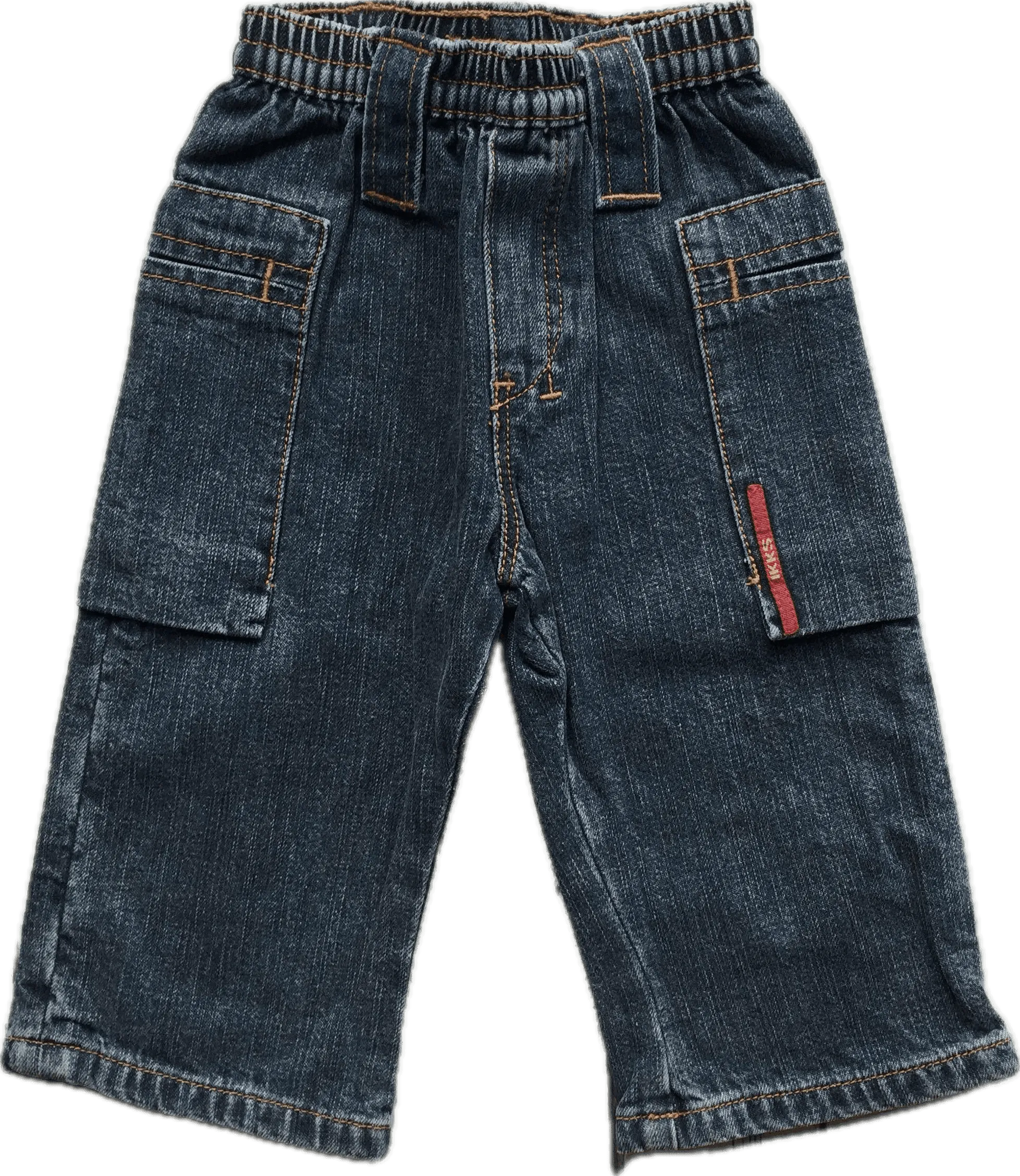 NWT - IKKS Hip pocket Pull on Boys Jeans - Size 3M