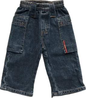 NWT - IKKS Hip pocket Pull on Boys Jeans - Size 3M
