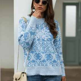 Snowflakes & Happiness Warm Winter Sweater  COLORS