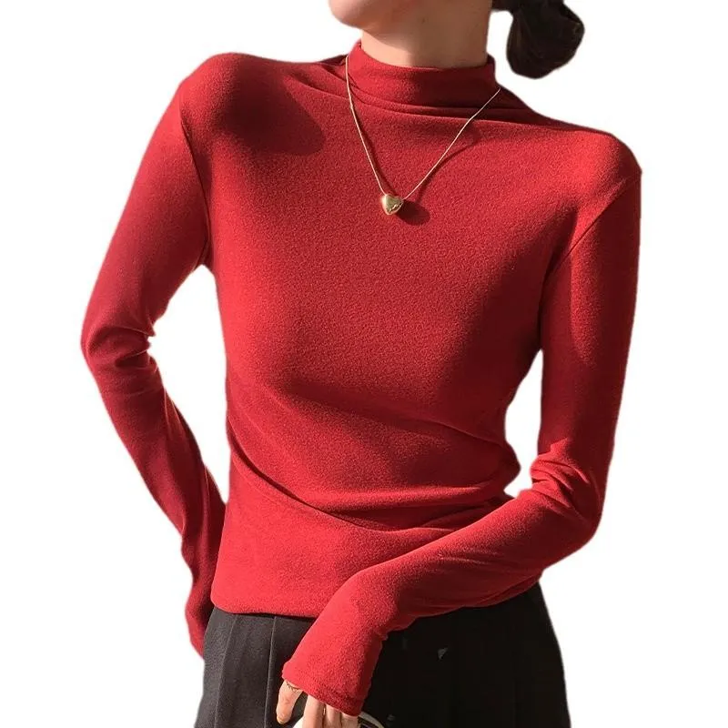Solid Color Warm Tops