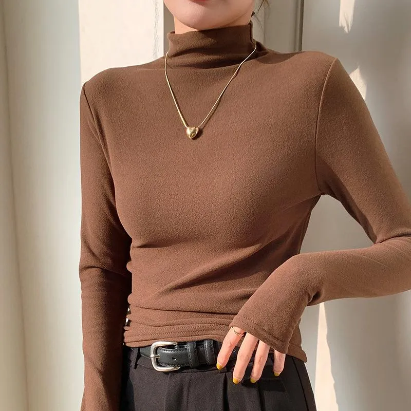 Solid Color Warm Tops
