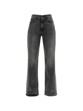 Straight-Cut Vintage Denim Jeans