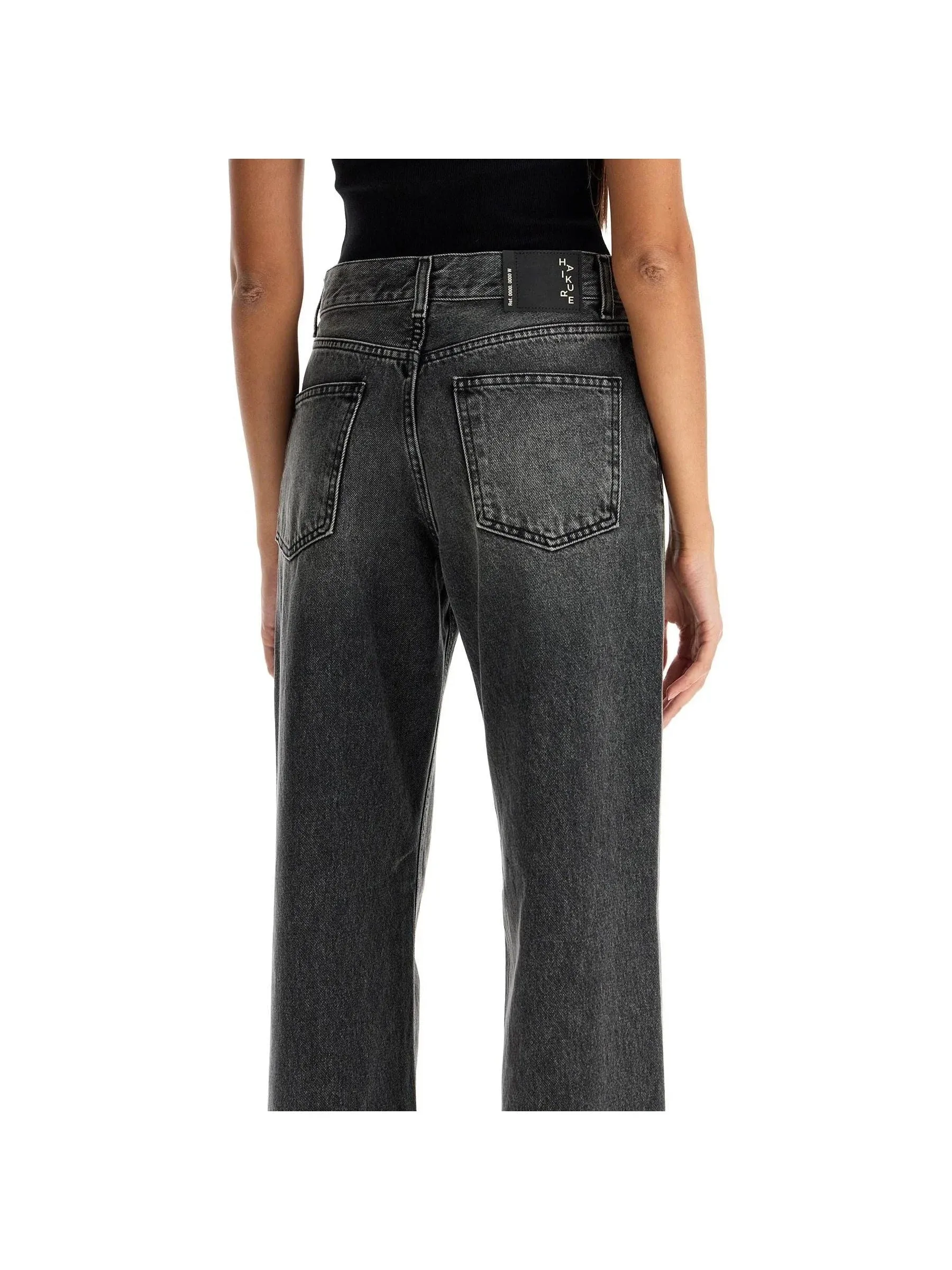 Straight-Cut Vintage Denim Jeans