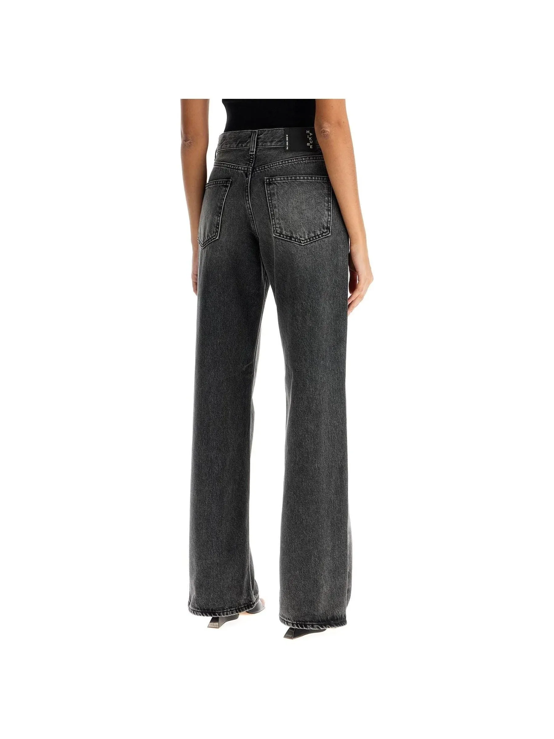 Straight-Cut Vintage Denim Jeans