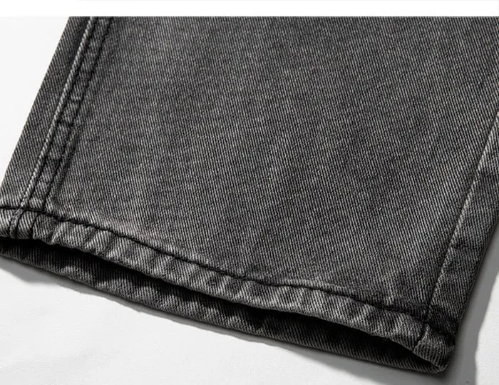 Straight Leg Jeans in Mid Wash Blue or Black