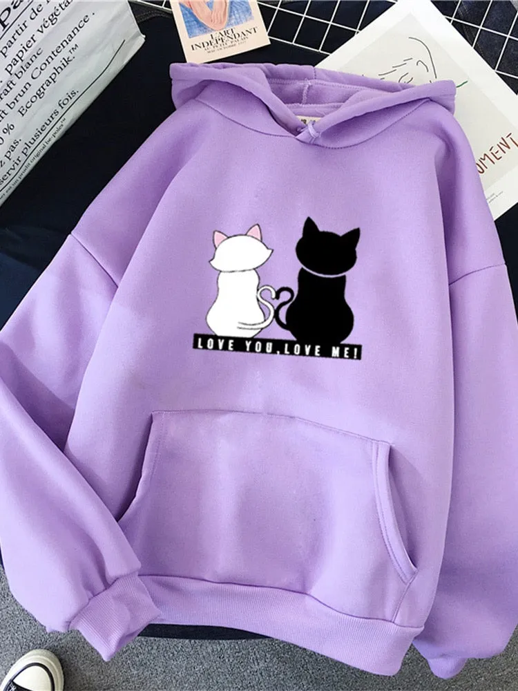 Streetwear Hoodies Women Sweatshirt Autumn Long Sleeve Hoodies
